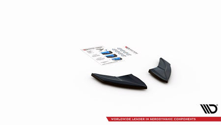 Maxton Rear Side Splitters V.4 Volkswagen Golf R Mk7 - Gloss Black