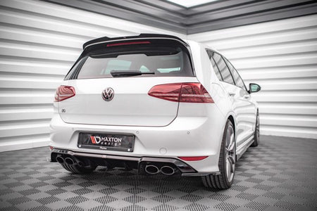 Maxton Rear Side Splitters V.4 Volkswagen Golf R Mk7 - Gloss Black
