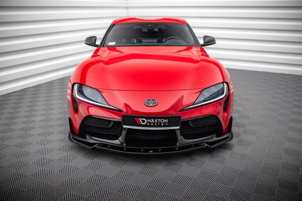 Maxton Front Splitter V.4 Toyota Supra Mk5 - Gloss Black
