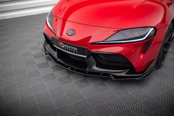 Maxton Front Splitter V.4 Toyota Supra Mk5 - Gloss Black