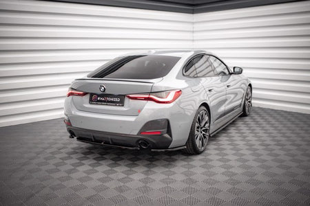 Maxton Rear Side Splitters V.1 BMW 4 Gran Coupe M-Pack G26 - Gloss Black