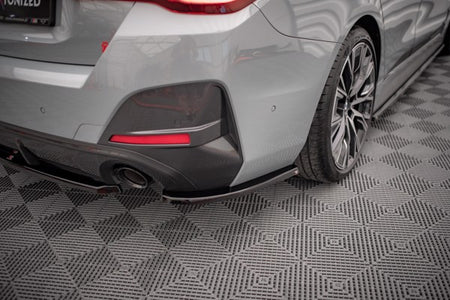 Maxton Rear Side Splitters V.1 BMW 4 Gran Coupe M-Pack G26 - Gloss Black