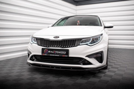 Maxton Front Splitter V.2 Kia Optima Mk4 Facelift - Gloss Black