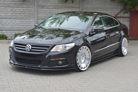 Maxton Front Splitter V.2 VW Passat Cc Standard - Gloss Black