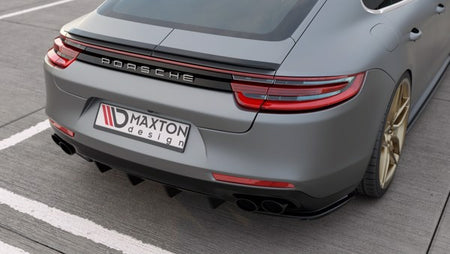 Maxton Rear Valance Porsche Panamera Turbo 971 - Gloss Black