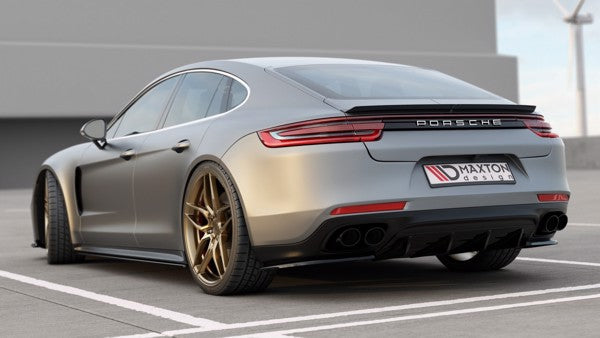 Maxton Rear Valance Porsche Panamera Turbo 971 - Gloss Black