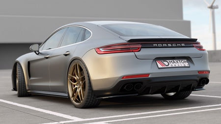 Maxton Rear Valance Porsche Panamera Turbo 971 - Gloss Black