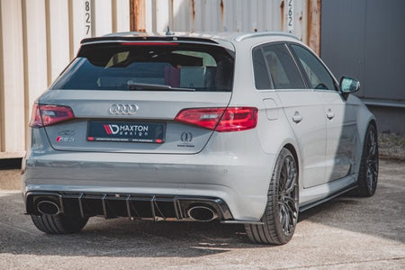 Maxton Racing Durability Rear Side Splitters Audi RS3 8V Sportback - Black