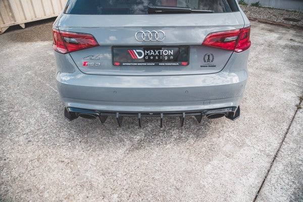 Maxton Racing Durability Rear Side Splitters Audi RS3 8V Sportback - Black