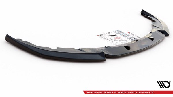 Maxton Front Splitter V.1 Porsche Panamera Turbo 970 Facelift - Gloss Black