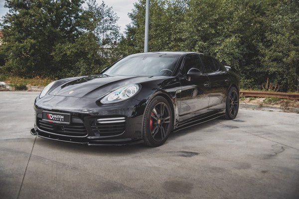 Maxton Front Splitter V.1 Porsche Panamera Turbo 970 Facelift - Gloss Black
