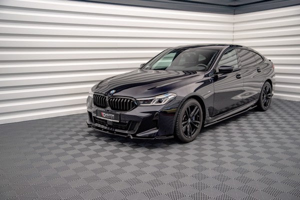 Maxton Front Splitter For BMW 6 Gt M-Pack G32 Facelift - Gloss Black