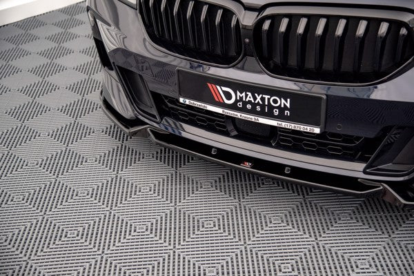 Maxton Front Splitter For BMW 6 Gt M-Pack G32 Facelift - Gloss Black