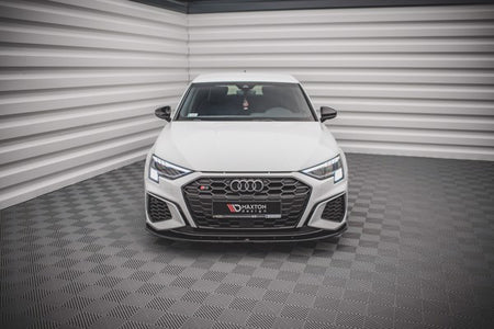 Maxton Front Splitter V.1 Audi S3 / A3 S-Line 8Y - Gloss Black