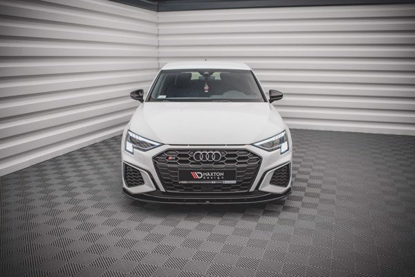 Maxton Front Splitter V.1 Audi S3 / A3 S-Line 8Y - Gloss Black