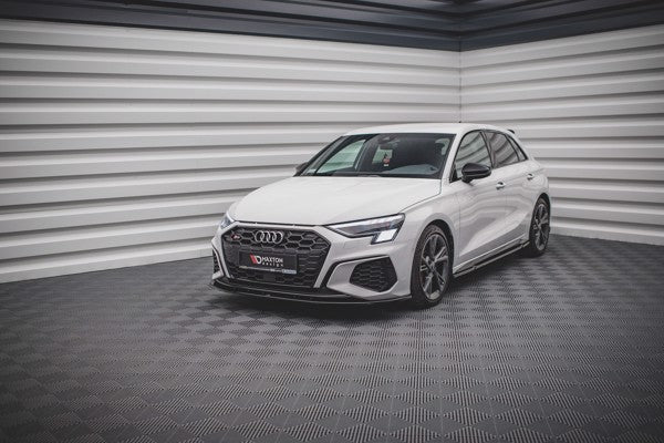 Maxton Front Splitter V.1 Audi S3 / A3 S-Line 8Y - Gloss Black