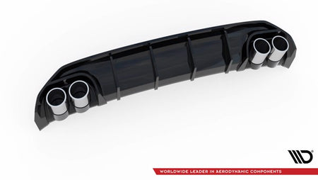 Maxton Rear Valance + Exhaust Ends Imitation Audi A3 S-Line Sportback 8Y