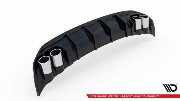 Maxton Rear Valance + Exhaust Ends Imitation Audi A3 S-Line Sportback 8Y
