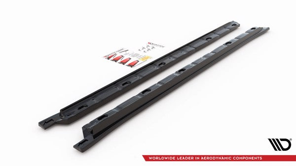 Maxton Side Skirts Diffusers Volkswagen Tiguan Mk2 - Gloss Black