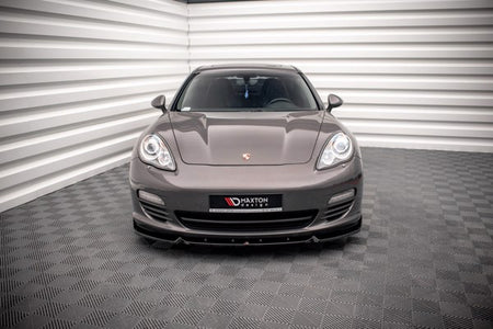 Maxton Front Splitter V.2 Porsche Panamera / Panamera Diesel 970 - Gloss Black