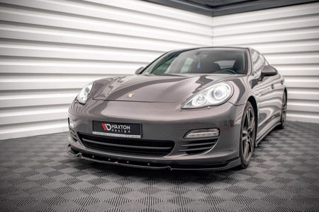 Maxton Front Splitter V.2 Porsche Panamera / Panamera Diesel 970 - Gloss Black