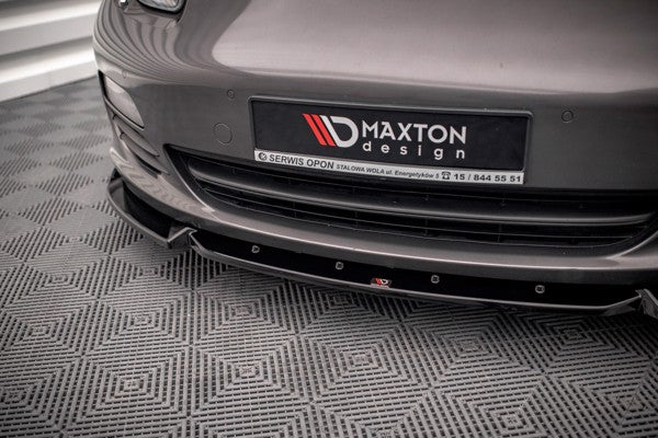 Maxton Front Splitter V.2 Porsche Panamera / Panamera Diesel 970 - Gloss Black