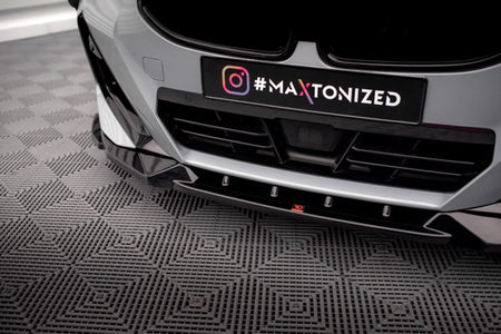 Maxton Front Splitter V.2 BMW 2 Coupe M-Pack / M240I G42 - Gloss Black