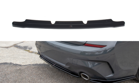 Maxton Central Rear Splitter For BMW 3 G20 M-Pack - Gloss Black