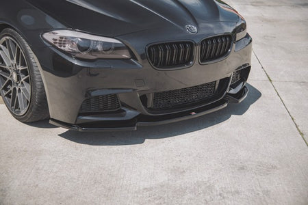 Maxton Front Splitter V.3 For BMW 5 F10/F11 M-Pack - Gloss Black
