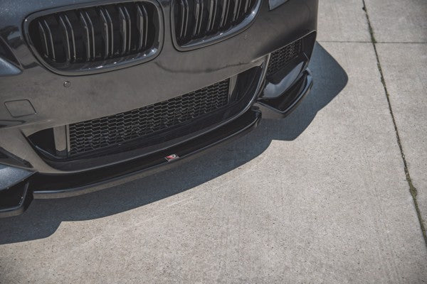 Maxton Front Splitter V.3 For BMW 5 F10/F11 M-Pack - Gloss Black