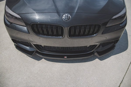 Maxton Front Splitter V.3 For BMW 5 F10/F11 M-Pack - Gloss Black