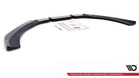 Maxton Front Splitter V.3 Audi RS6 C7 - Gloss Black