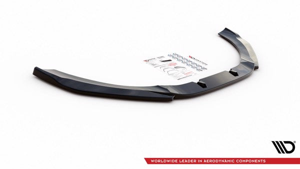 Maxton Front Splitter V.3 Audi RS6 C7 - Gloss Black