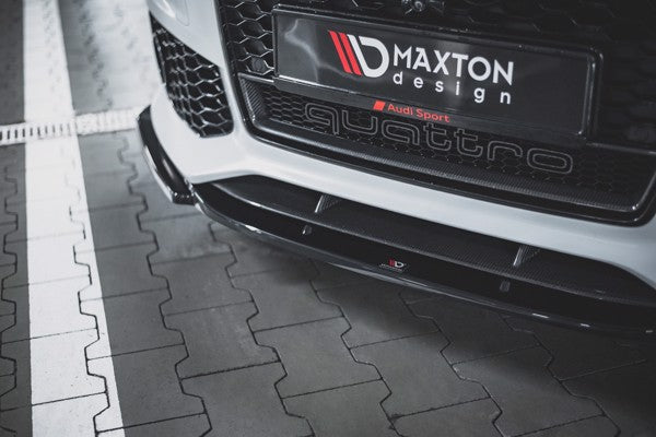 Maxton Front Splitter V.3 Audi RS6 C7 - Gloss Black