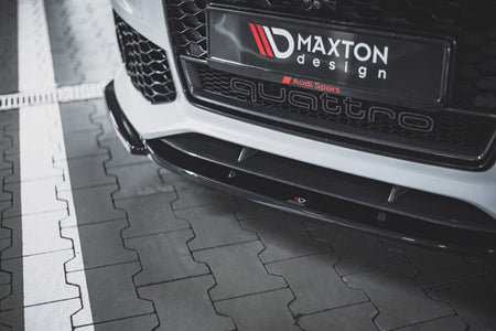 Maxton Front Splitter V.3 Audi RS6 C7 - Gloss Black