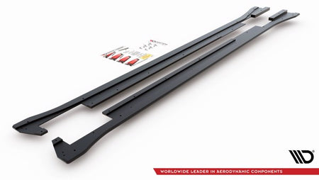 Maxton Racing Durability Side Skirts Diffusers Volkswagen Arteon R-Line - Black