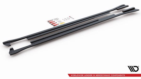 Maxton Racing Durability Side Skirts Diffusers Volkswagen Arteon R-Line - Black