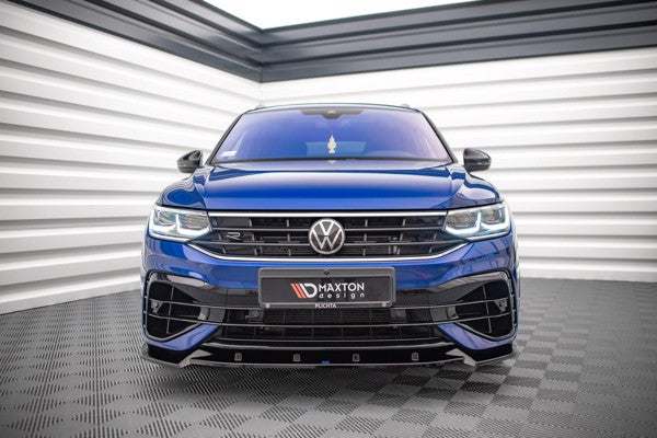 Maxton Front Splitter V.2 Volkswagen Tiguan R Mk2 Facelift - Gloss Black