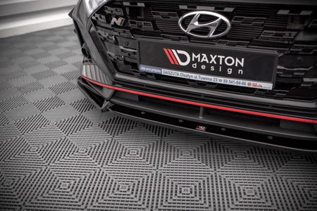 Maxton Front Splitter V.2 Hyundai I20 N Mk3 - Gloss Black