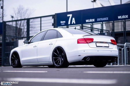Maxton Side Skirts Diffusers Audi A8 D4 - Gloss Black