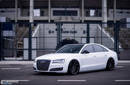 Maxton Side Skirts Diffusers Audi A8 D4 - Gloss Black