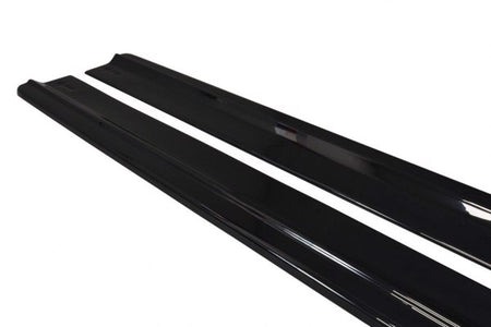 Maxton Side Skirts Diffusers Audi A8 D4 - Gloss Black