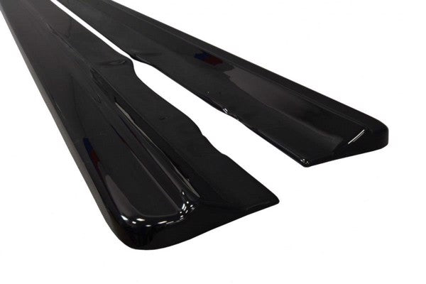 Maxton Side Skirts Diffusers Audi A8 D4 - Gloss Black