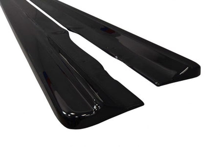 Maxton Side Skirts Diffusers Audi A8 D4 - Gloss Black