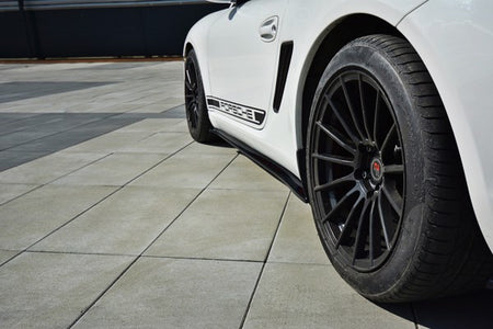 Maxton Side Skirts Diffusers Porsche Cayman S 987C  - Gloss Black