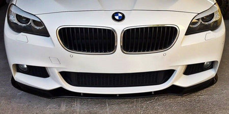 Maxton Front Splitter V.1 For BMW 5 F10/F11 Mpack - Gloss Black