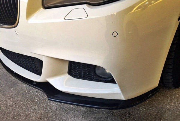 Maxton Front Splitter V.1 For BMW 5 F10/F11 Mpack - Gloss Black