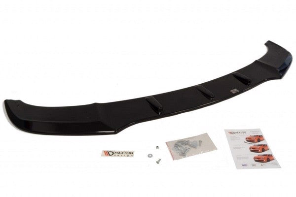 Maxton Front Splitter V.1 For BMW 5 F10/F11 Mpack - Gloss Black