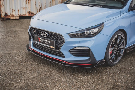Maxton Front Splitter V.3 Hyundai I30 N Mk3 Hatchback/ Fastback - Gloss Black