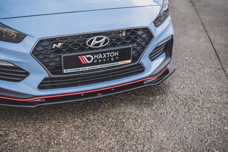 Maxton Front Splitter V.3 Hyundai I30 N Mk3 Hatchback/ Fastback - Gloss Black
